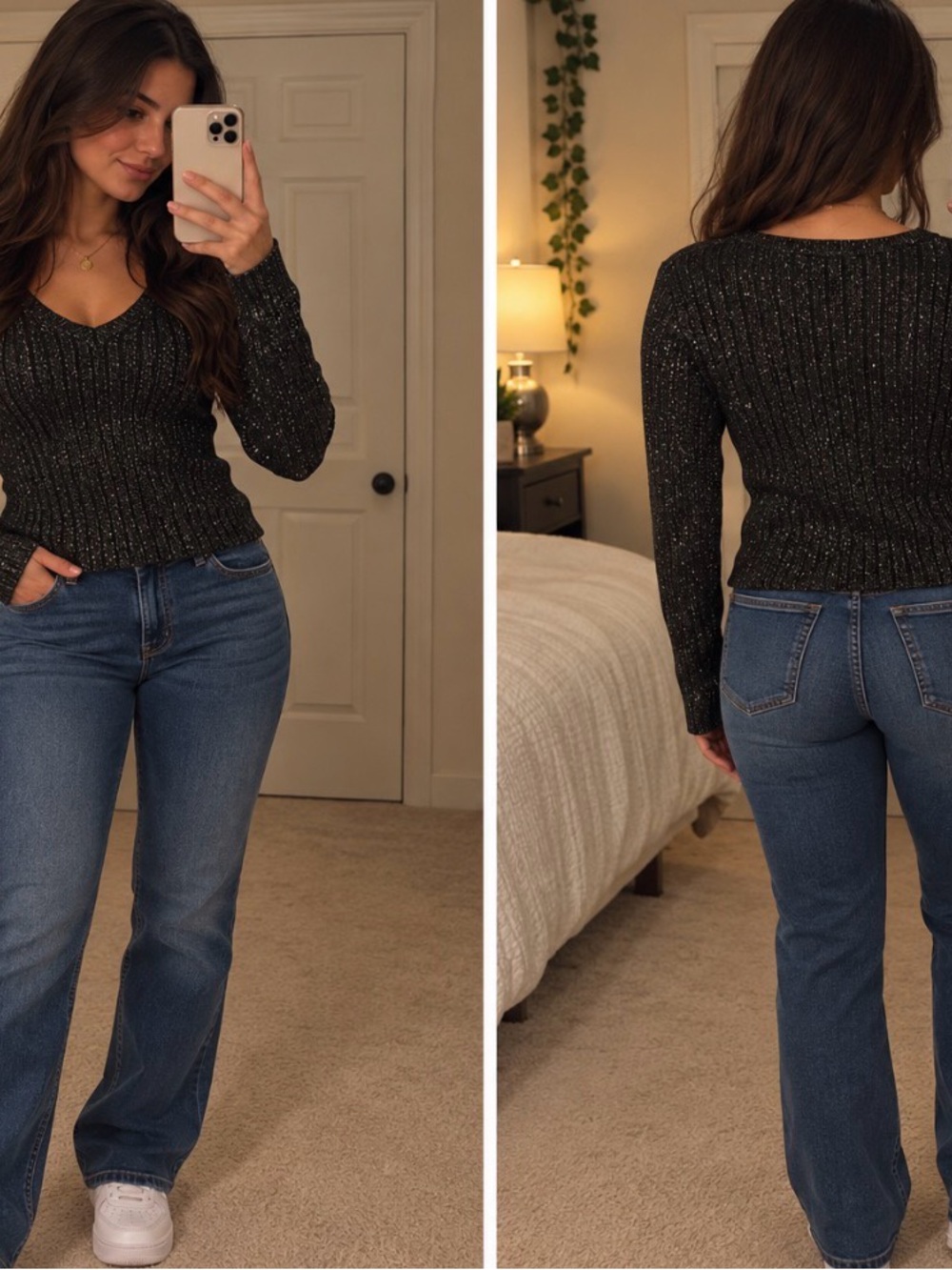 Tommy Hilfiger Dark Blue Wide-Leg Jeans